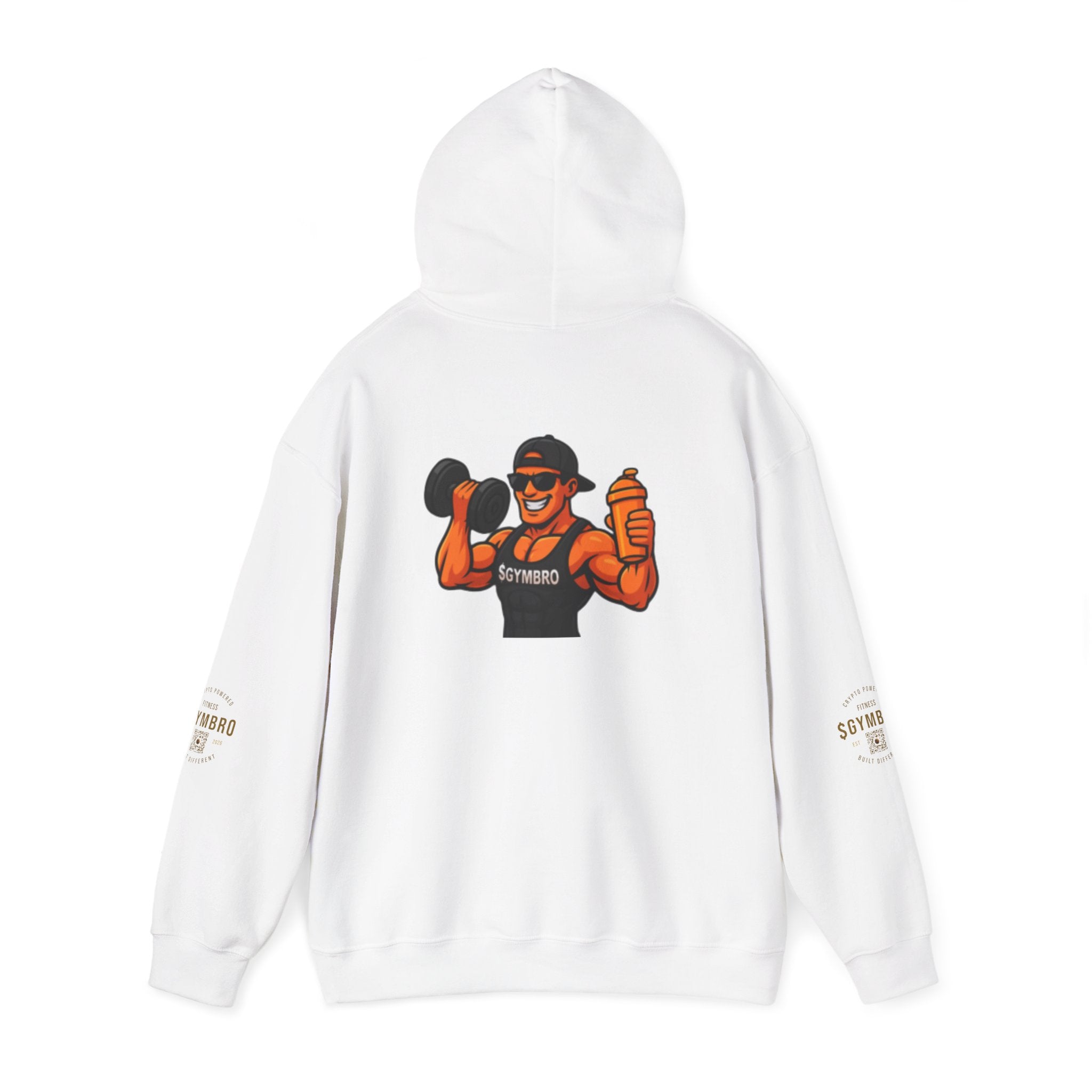 Weightlifter Logo Hoodie — Retro Muscle Gym Sweatshirt