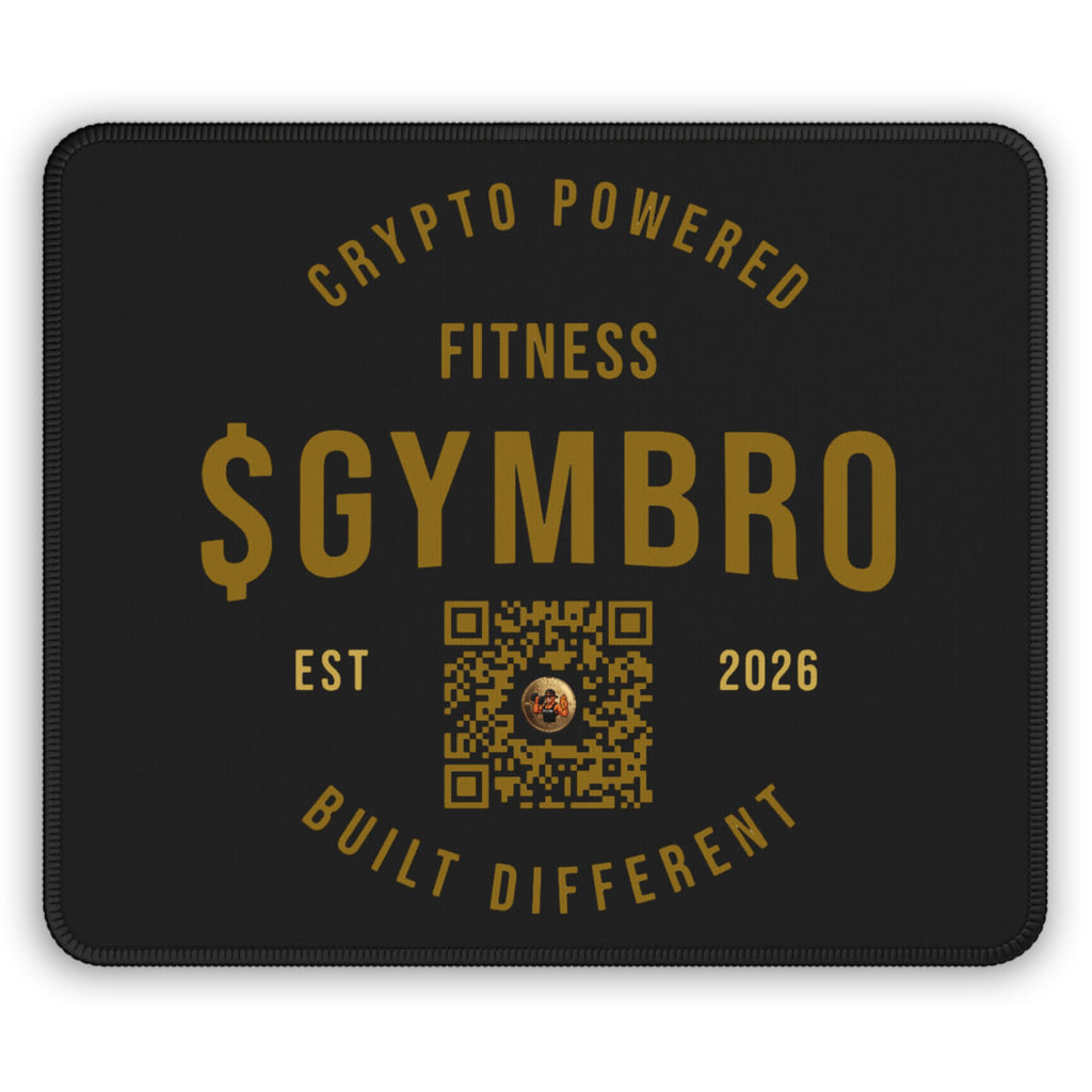 Gaming Mouse Pad — GYMBRO Crypto-Powered Fitness Mouse Pad (Built Different)