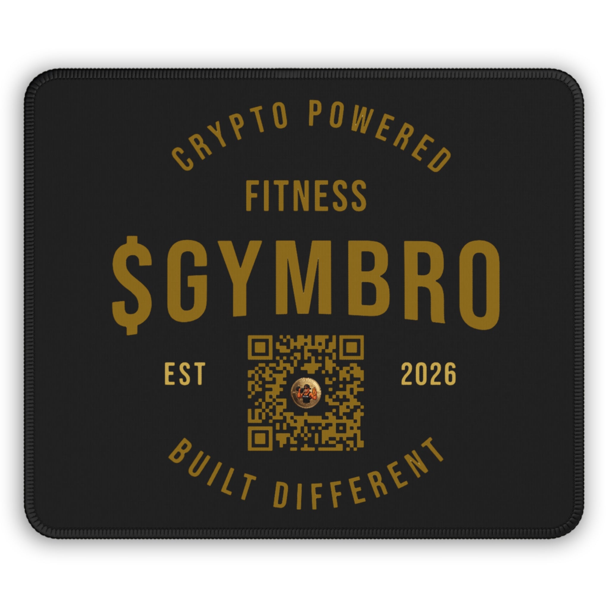 Gaming Mouse Pad — GYMBRO Crypto-Powered Fitness Mouse Pad (Built Different)