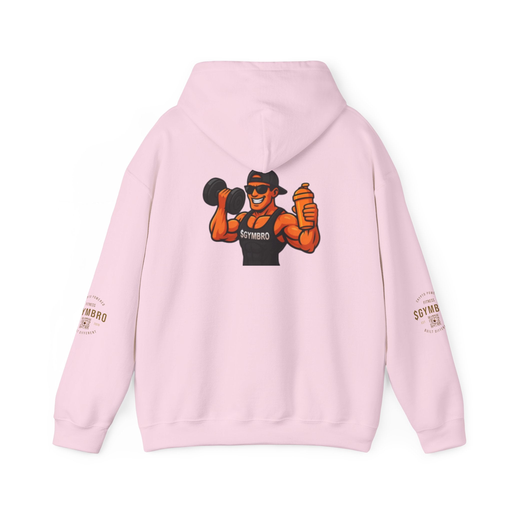 Weightlifter Logo Hoodie — Retro Muscle Gym Sweatshirt
