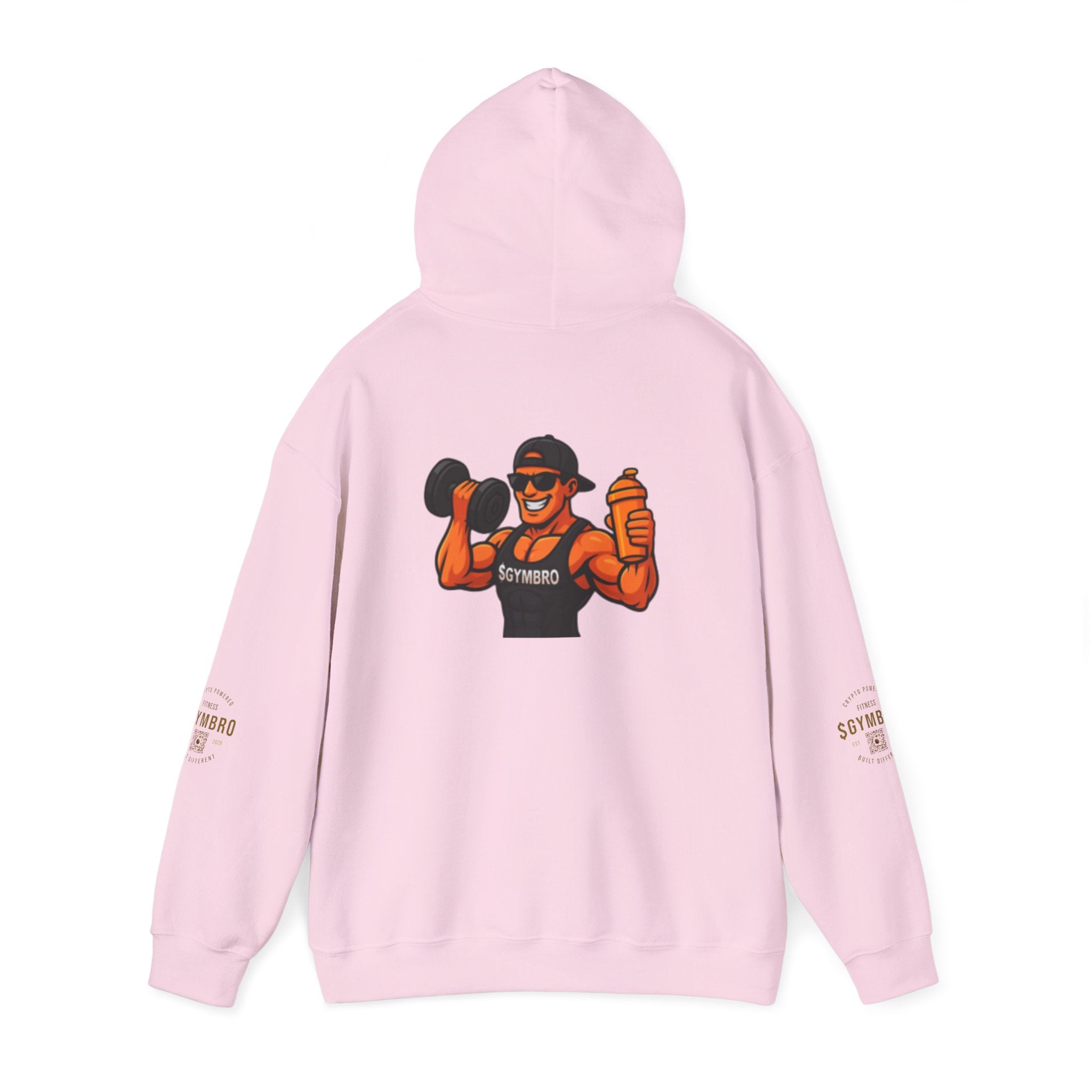 Weightlifter Logo Hoodie — Retro Muscle Gym Sweatshirt
