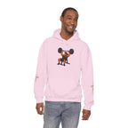 Weightlifter Logo Hoodie — Retro Muscle Gym Sweatshirt