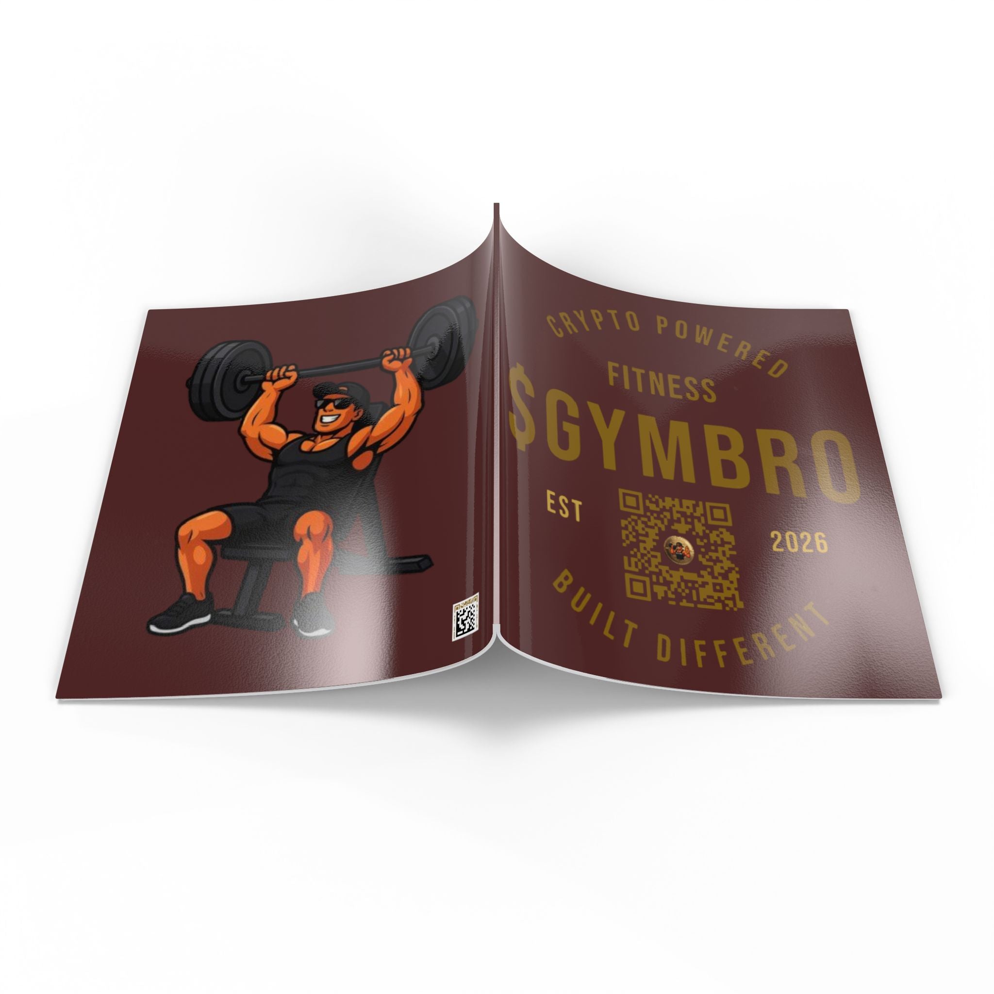 Softcover Photo Book — GymBro Fitness Crypto-Themed Workout Memories
