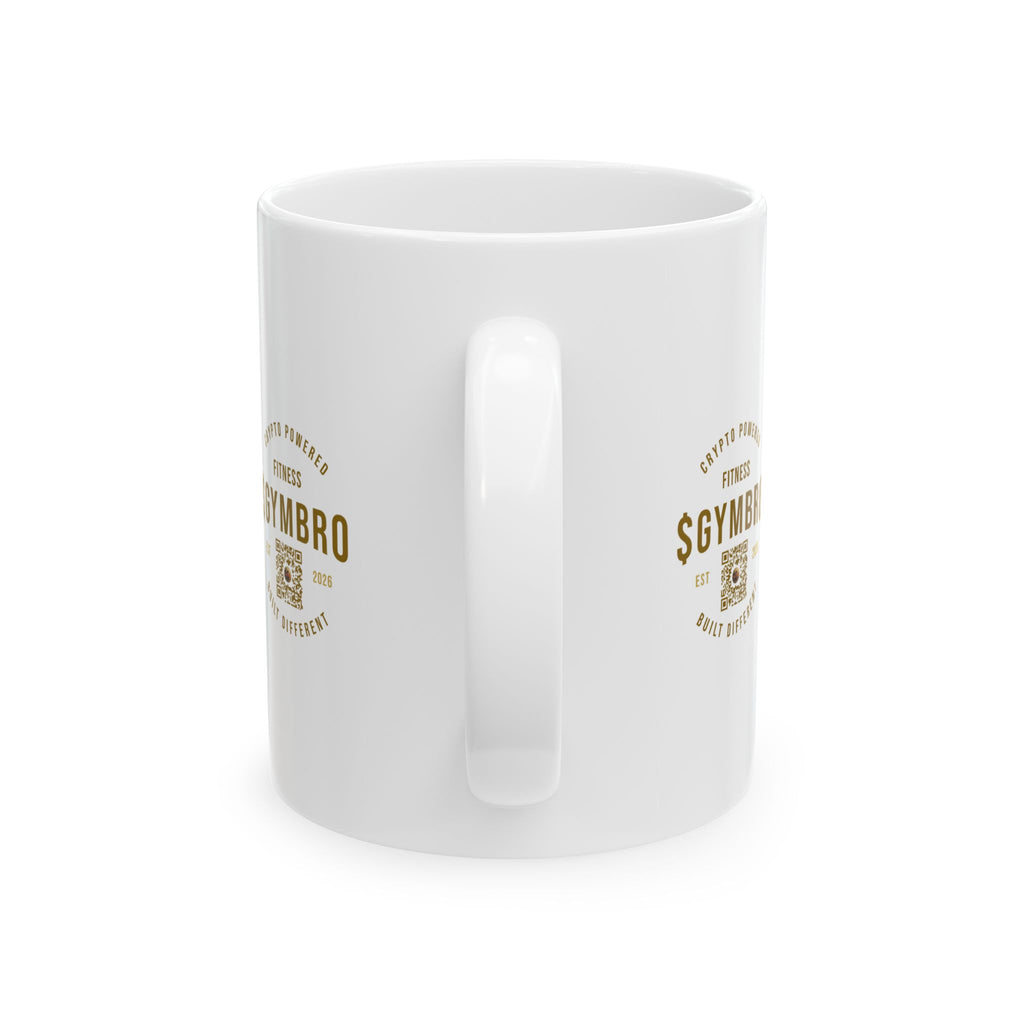 Gym Bro Fitness Mug — 'GymBro' Weightlifting Ceramic Coffee Cup (11oz/15oz)