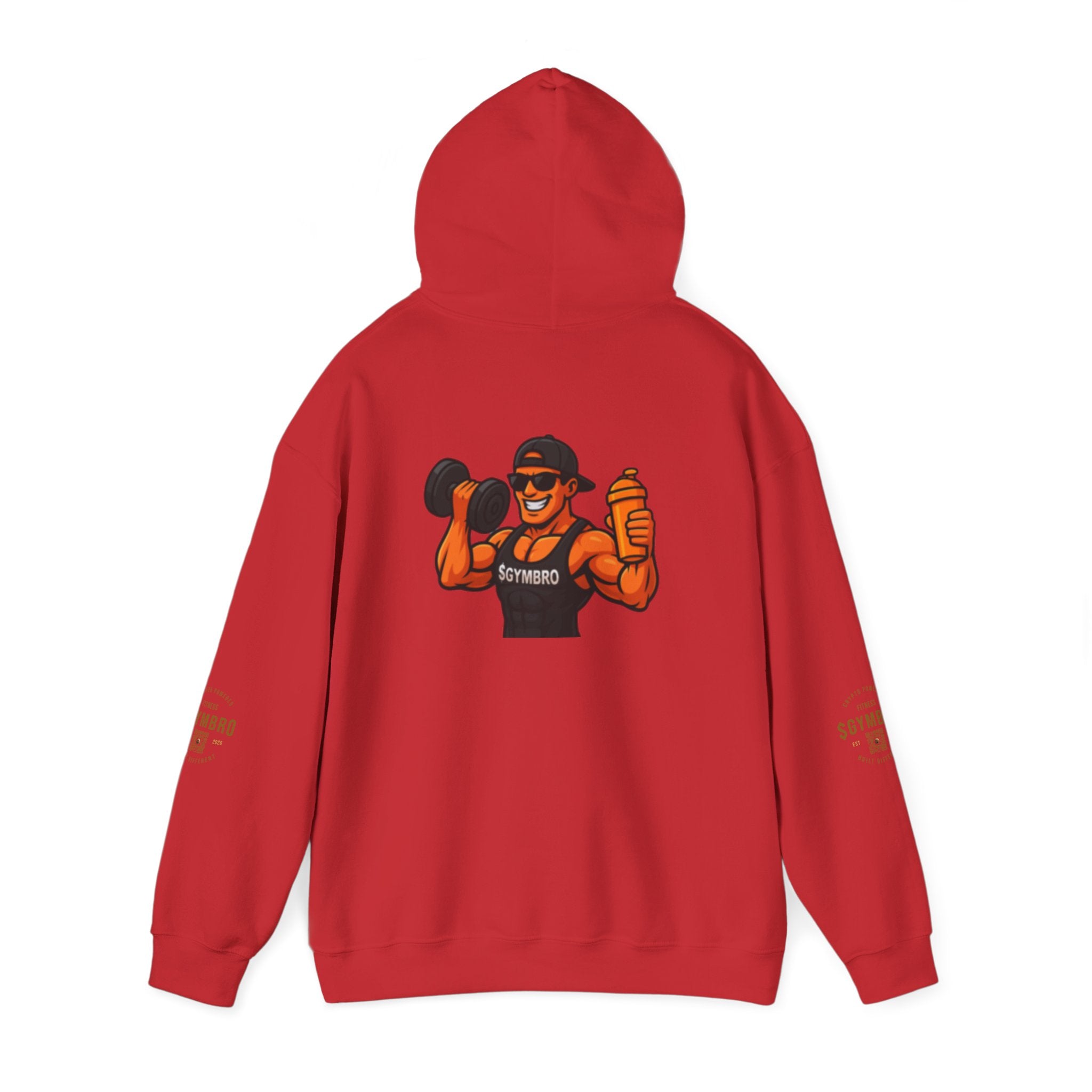 Weightlifter Logo Hoodie — Retro Muscle Gym Sweatshirt