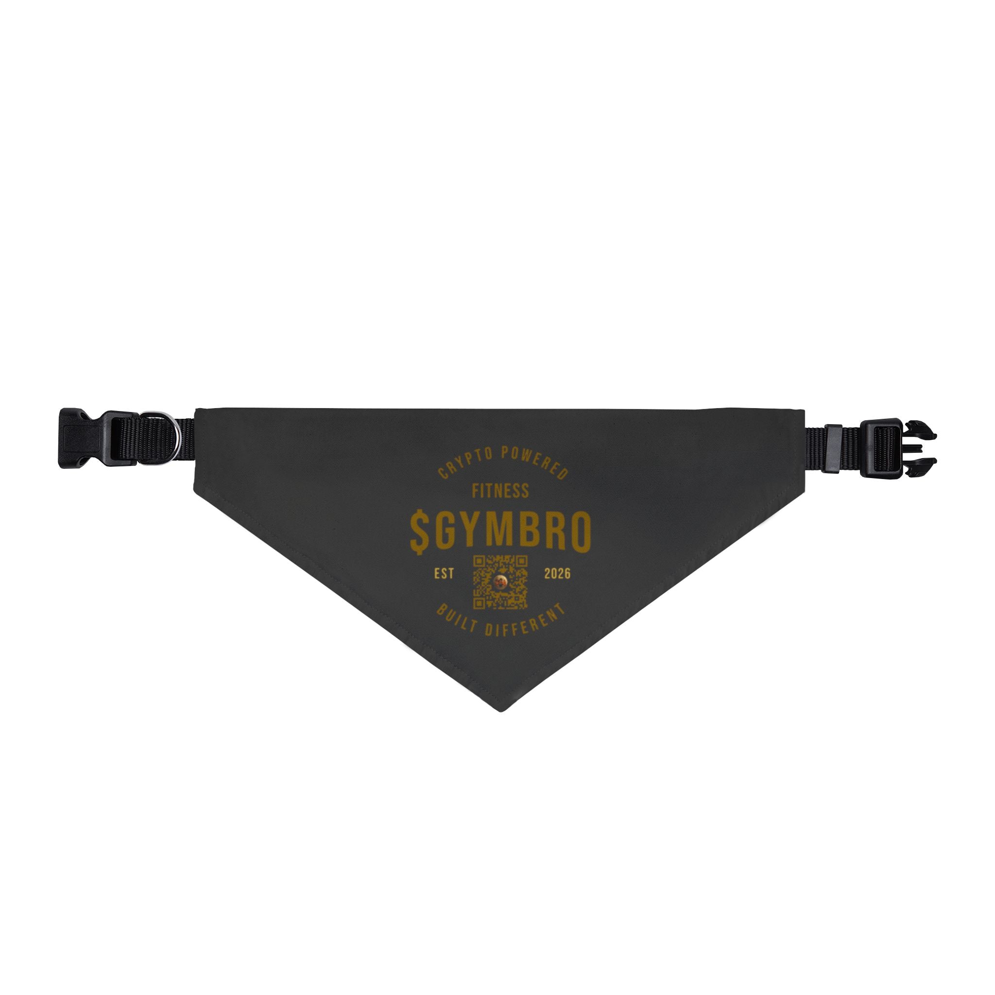 Gym Bro Clip-On Pet Bandana — 'GYMBRO' Fitness Dog/Cat Accessory