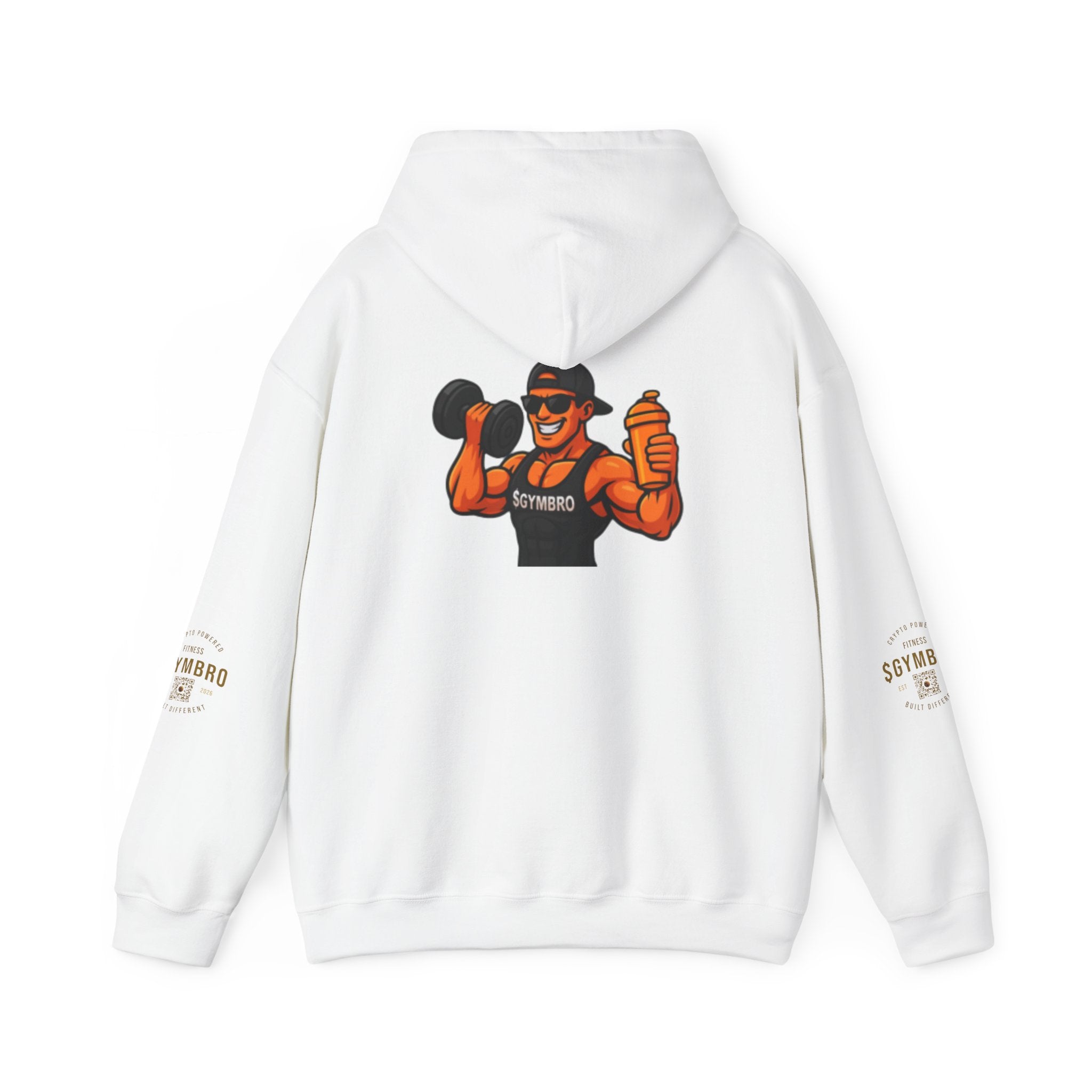 Weightlifter Logo Hoodie — Retro Muscle Gym Sweatshirt