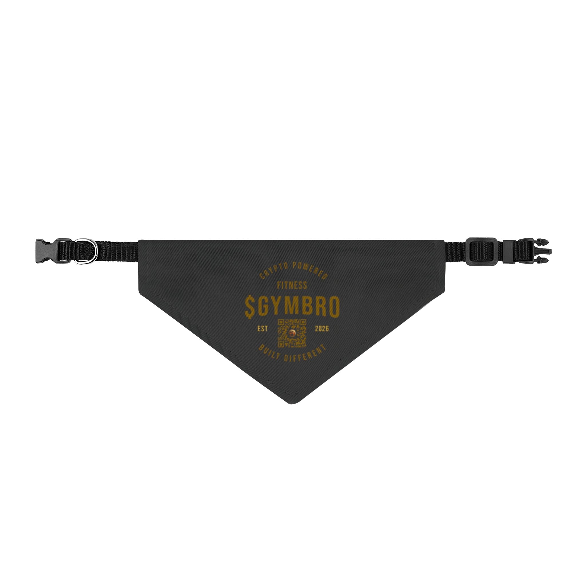 Gym Bro Clip-On Pet Bandana — 'GYMBRO' Fitness Dog/Cat Accessory