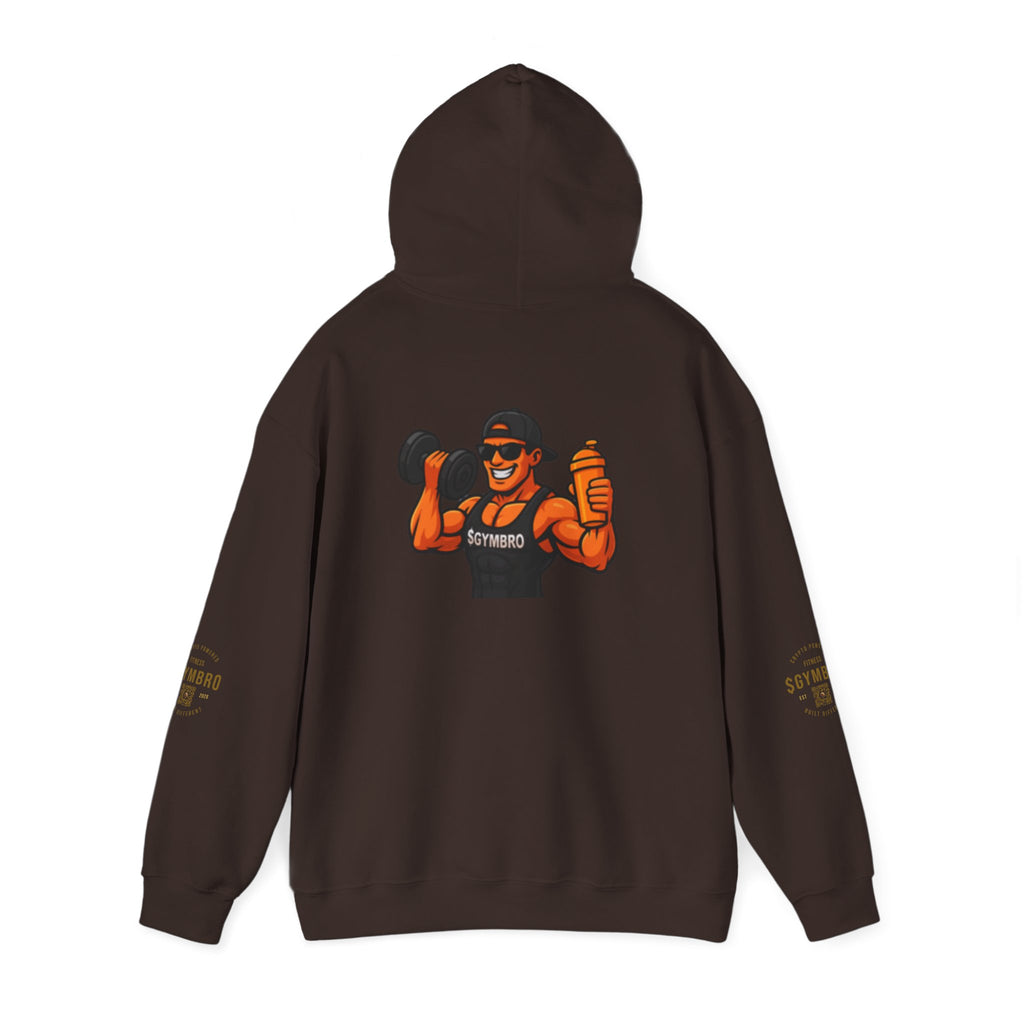 Weightlifter Logo Hoodie — Retro Muscle Gym Sweatshirt