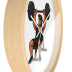 Weightlifter Wall Clock — Gym Decor Motivational Fitness Clock