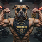 Gym Bro Clip-On Pet Bandana — 'GYMBRO' Fitness Dog/Cat Accessory